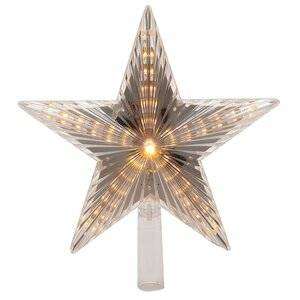 Светящаяся звезда на елку Волшебная 22 см теплая белая 31 LED лампа