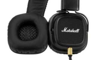 Обзор Marshall Major III Bluetooth — беспроводные накладные наушники с автономностью (30 ч)