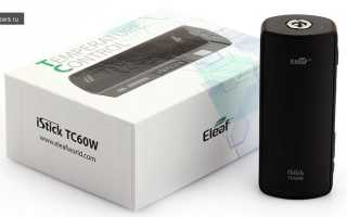 Инструкция по эксплуатации eLeaf iStick TC60W