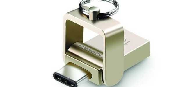 Флешка с разъемами MicroUSB и USB