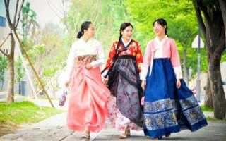 Как называется корейская национальная одежда для детей, мужчин и женщин